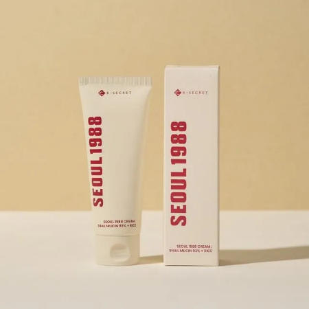 Seoul 1988 Cream Snail Mucin 93 + Rice 100 - Revitalize Your Skin - 50ml