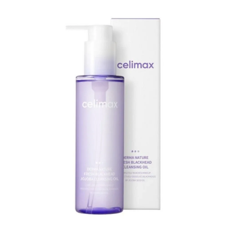 CELIMAX Derma Nature Fresh Blackhead Jojoba Cleansing Oil - Deep Cleans Pores - 150ml