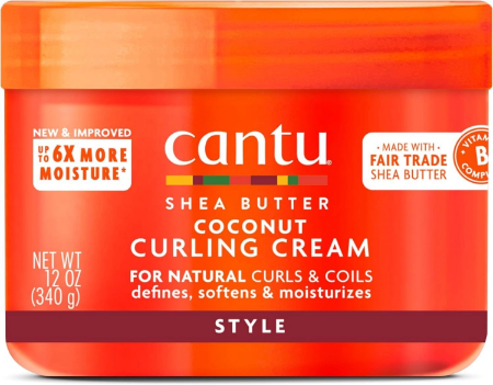 Cantu Natural Hair Coconut Curling Cream Shea Butter 340 Grams