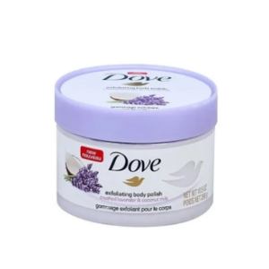 Dove Exfoliating Body Polish Scrub (298g) – Crushed Lavender & Coconut Milk