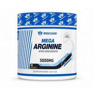 أرجينين Mega Arginine 5000mg - جرعة 30Serv - 150G - من ®MuscleADD