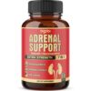 agobi 7in1 Adrenal Support Supplement, Equivalent to 8050mg of 7 Herbs - Concentrated Ashwagandha, Panax Ginseng, Rhodiola Rosea and More - 60 Capsules - 2 Month Supply