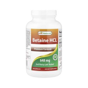 Best Naturals Betaine Hydrochloride(Hcl) 250 Capsules