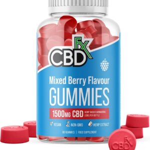 CBDfx 1500mg Mixed Berry Flavour, 60 Gummies