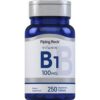 Premium Vital B-1 100mg (Thiamin) - 250 Tablets - with Practical Pill Box - Nerve & Metabolic Rhythm Matrix - Long-Term Energy Shield - Non-GMO - High Bio-Integrity Formula