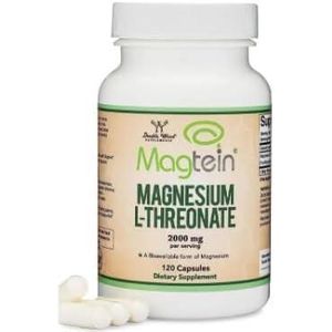 Premium Vital Magtein Magnesium L-Threonate 2,000mg - 120 Capsules - with Practical Pill Box - Synaptic & Cognitive Rhythm Matrix - Neuro-Shield - Non-GMO - Magtein Integrity