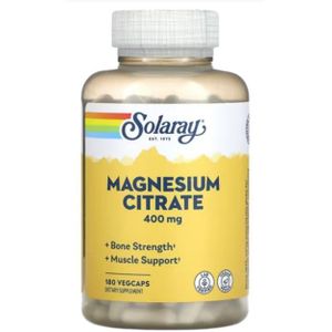 Premium Vital - Magnesium Citrate (Rapid-Absorption Flow) 400 mg - 180 Veg Capsules (133 mg per Cap) - with Practical Pill Box - Advanced Systemic Muscle-Rhythm & Digestive-Balance Harmony - Non-GMO