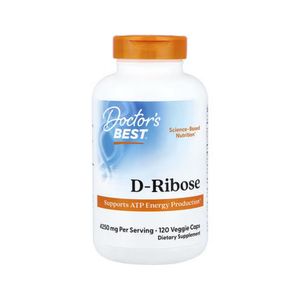 Doctor's BEST D-Ribose, 120 Vegetarian Capsules (850 mg each)