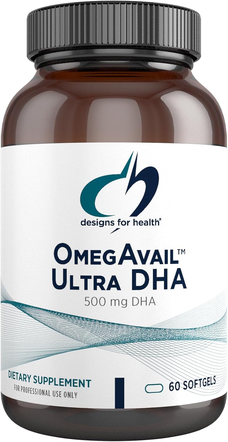 Designs for Health OmegAvail Ultra DHA 500 mg, 60 Softgels