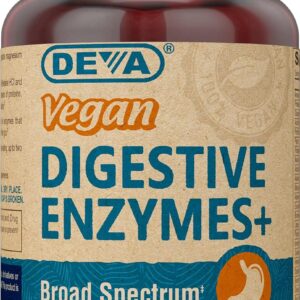 DEVA Vegan Vitamins Digestive Enzymes, 90 Capsules