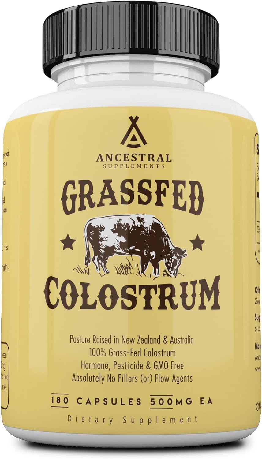 Ancestral Supplements Grass Fed Beef Colostrum | 180 Caps
