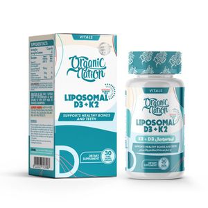Organic Nation D3 + K2 ليبوزومال – 30 حصة – 30 كبسولة