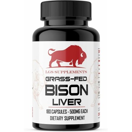 Grass Fed Bison Liver Capsules Supports Energy Production, Detoxification, Digestion, Immunity, Natural Iron Non-GMO, Freeze Dried Liver Health Supplement, 3000mg - الصورة 19