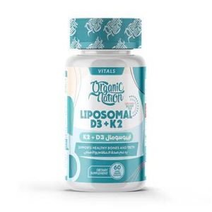 Organic Nation D3 + K2 ليبوزومال – 30 حصة – 60 كبسولة