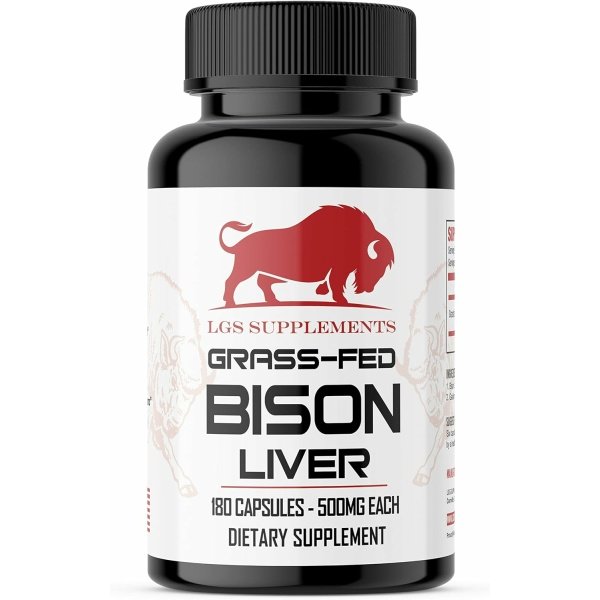Grass Fed Bison Liver Capsules Supports Energy Production, Detoxification, Digestion, Immunity, Natural Iron Non-GMO, Freeze Dried Liver Health Supplement, 3000mg - الصورة 10