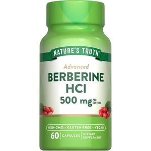 Nature's Truth Berberine HCl 500mg - 60 Capsules