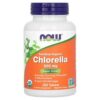 Now Food Certified Organic Chlorella, 500 mg, Naturally Produced Chlorophyll & Beta Carotene, 200 Tablets