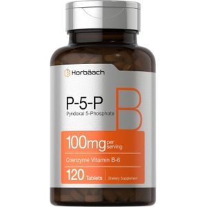Premium P-5-P Activated Vitamin B6 100mg - Advanced Bioactive Support for Daily Energy Production, Nervous System Harmony & Vitality, 120 Tablets Bundle with Practical Pill Box, 4-Month Supply