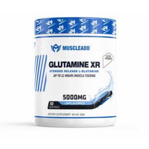 جلوتامين Glutamine XR 5000mg – جرعة 50Serv - 300G – من ®MuscleADD