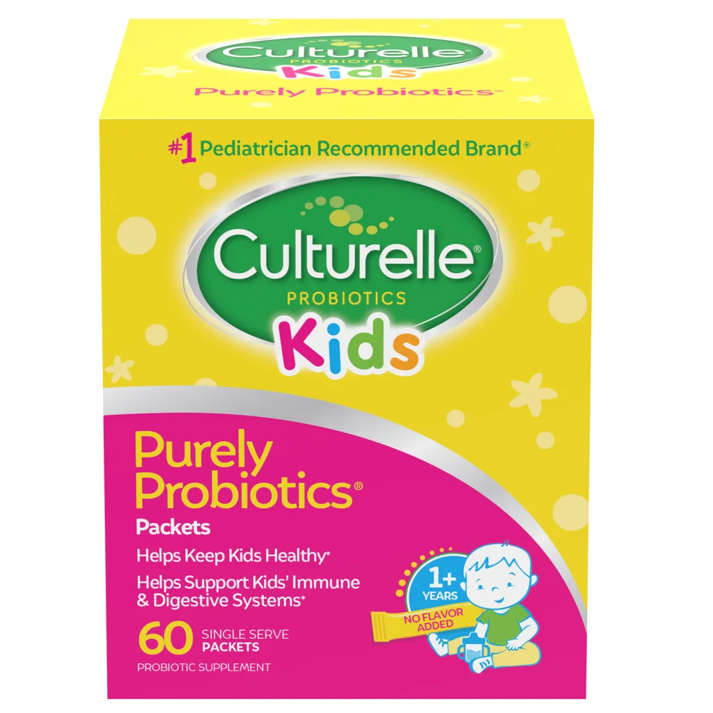 Culturelle Kids Purely Probiotic Packets 600mg | Pediatric Digestive Health | 60 Packets
