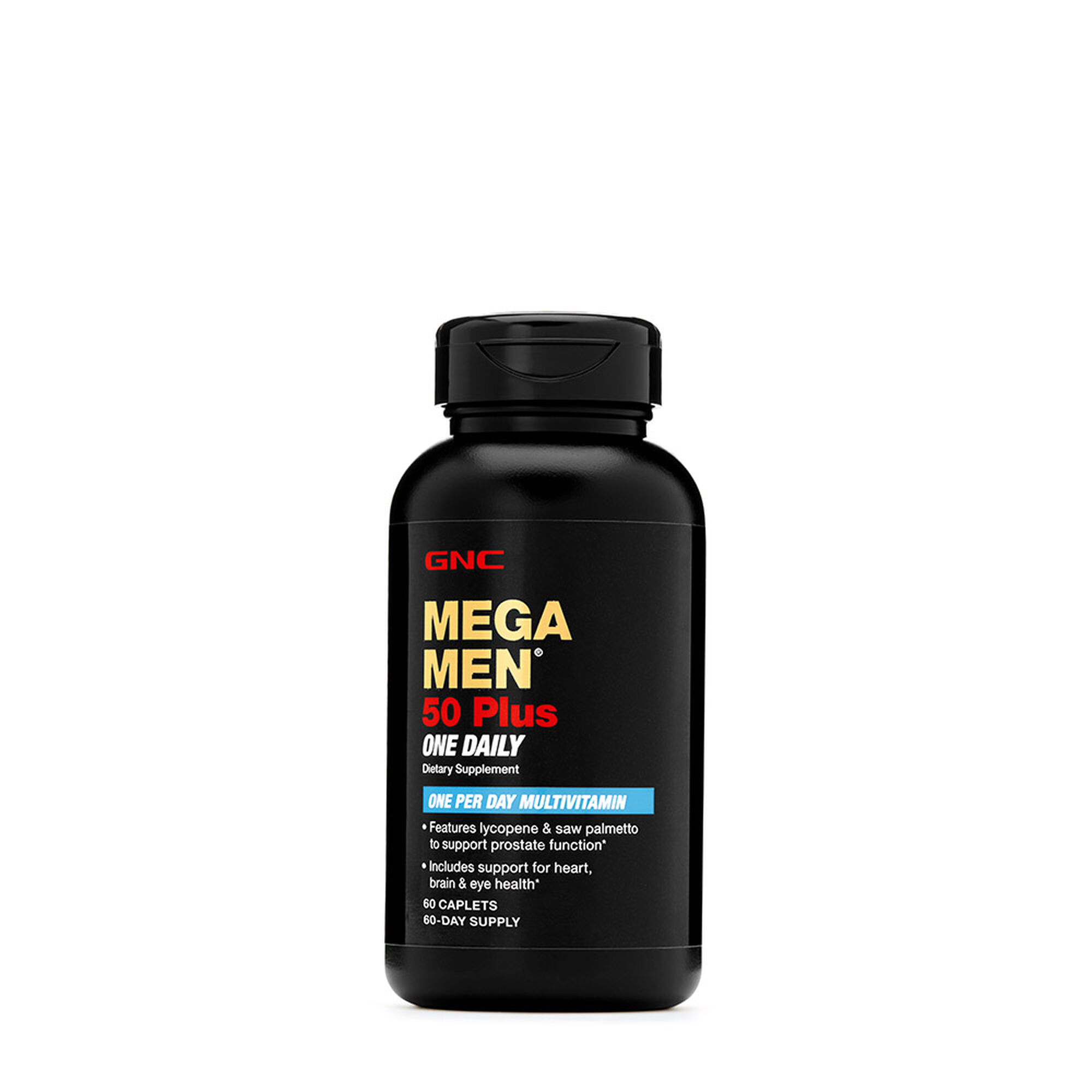 GNC Mega Men 50 Plus One Daily Multivitamin, 60 Caplets