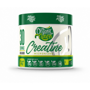 كرياتين مونوهيدرات ميكرونايزد عضوي نقي Micronized Creatine Monohydrate - الجرعة 30Serv 150G من ®Organic Natione