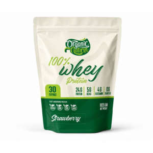 واي بروتين نقي سريع الامتصاص 100% Whey Protein - بثلاث أطعمة مختلفة - الجرعة 30Serv 1020g - من ®Organic Natione