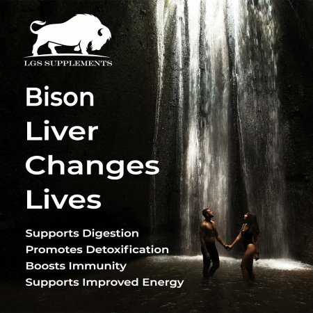 Grass Fed Bison Liver Capsules Supports Energy Production, Detoxification, Digestion, Immunity, Natural Iron Non-GMO, Freeze Dried Liver Health Supplement, 3000mg - الصورة 21