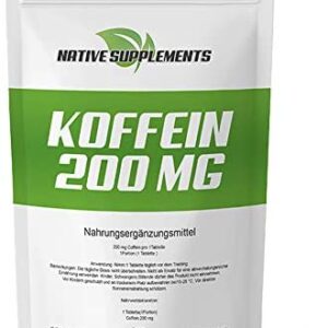 Caffeine Tablets 200mg | 600 Count | Vegan Energy Boost