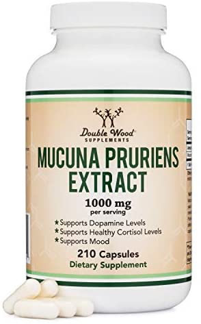 Double Wood Mucuna Pruriens Extract 1000mg | 210 Capsules