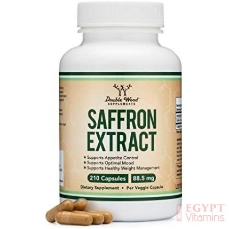 Double Wood Saffron Extract 88.5mg Appetite Suppressant for Weight Loss (Supports Eye, Retina, and Lens Health)210 Capsulesمكمل مستخلص الزعفران 88.5 مجم مثبط للشهية لفقدان الوزن (يدعم صحة العين والشبكية والعدسة 210كبسولة - الصورة 9