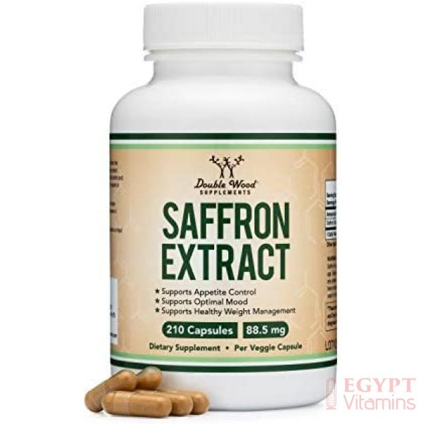 Double Wood Saffron Extract 88.5mg Appetite Suppressant for Weight Loss (Supports Eye, Retina, and Lens Health)210 Capsulesمكمل مستخلص الزعفران 88.5 مجم مثبط للشهية لفقدان الوزن (يدعم صحة العين والشبكية والعدسة 210كبسولة - الصورة 5