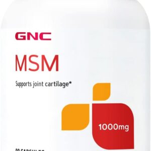 GNC MSM 1000mg, 90 Capsules, Supports Joint Cartilage