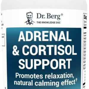 Dr. Berg Adrenal & Cortisol Support | Stress Management Formula – 60 Capsules