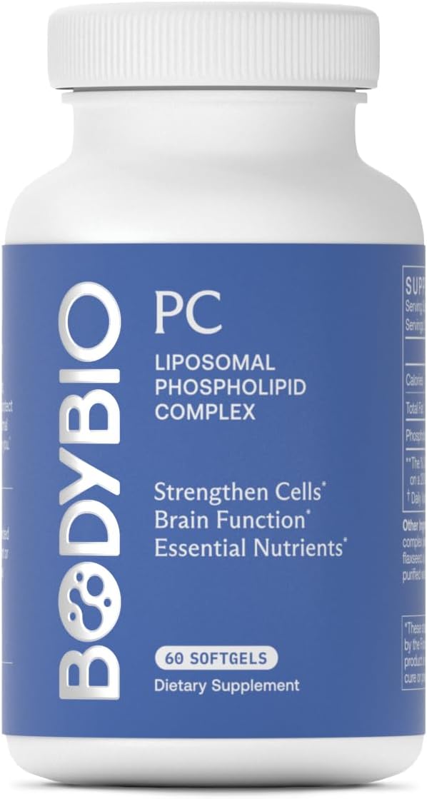 BodyBio PC | Phosphatidylcholine Complex for Brain & Cell Health | 60 capsules