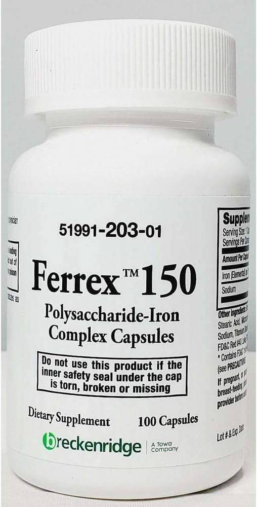 Ferrex 150 Polysaccharide Iron Complex Capsules
