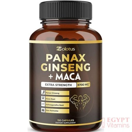 5 in 1 Panax Ginseng + Maca, 5 Months Supply, 6700 mg per Capsule with Ashwagandha, Tribulus Terrestris, Saw Palmetto, Boost Energy, Stamina, Powerful Strength, Endurance Supplement, Mood Support - الصورة 13