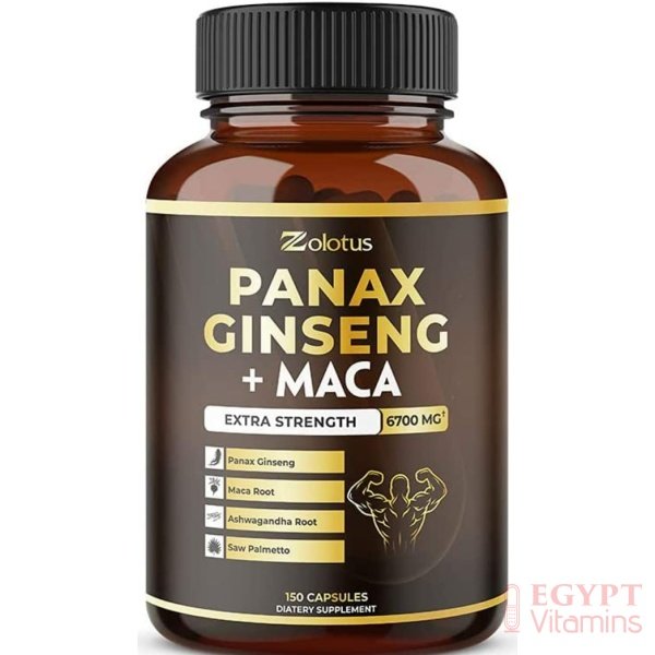 5 in 1 Panax Ginseng + Maca, 5 Months Supply, 6700 mg per Capsule with Ashwagandha, Tribulus Terrestris, Saw Palmetto, Boost Energy, Stamina, Powerful Strength, Endurance Supplement, Mood Support - الصورة 7