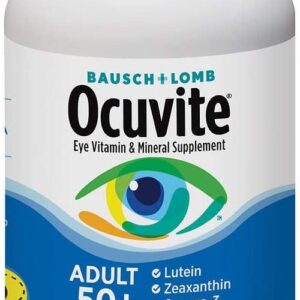 Bausch + Lomb Ocuvite Adult 50+ with Lutein, Zeaxanthin and Omega-3, 150 Soft Gels