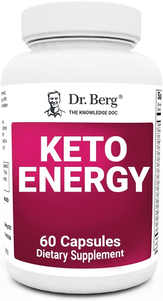Dr Berg’s Keto Energy 60 Capsules كيتو إنرجى ، لتحسين صحة الميتوكوندريا وزياده مستويات الطاقة، 60 كبسولة