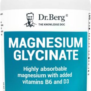 Dr. Berg Magnesium Glycinate | Premium Sleep & Stress Support | 150 Capsules