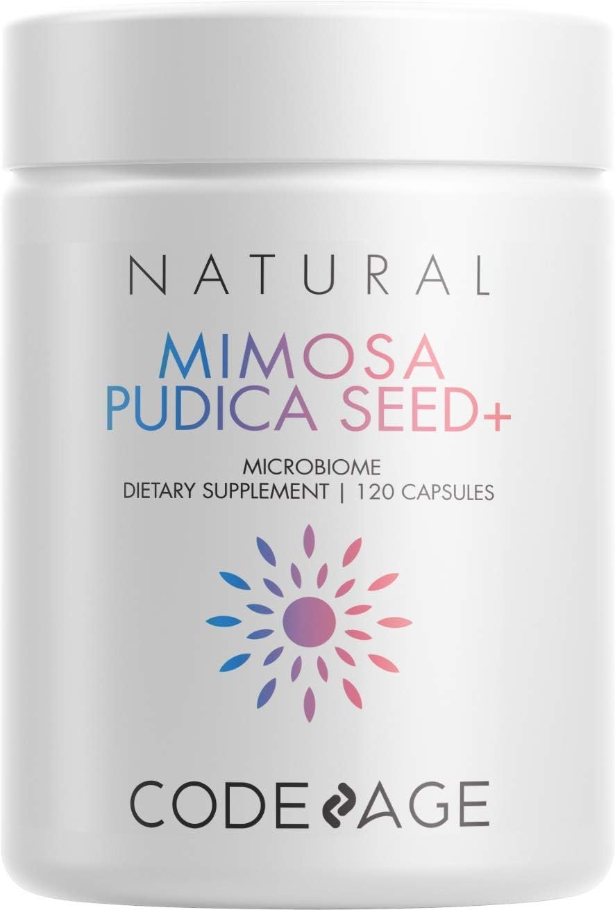 Codeage Organic Mimosa Pudica Seed Capsules – Mimosa Pudica Seeds Supplement – Black Walnut, Cloves, Vidanga, Neem, BioPerine – All in One – Sensitive Plant Pills – Non-GMO & Vegan – 120 Capsules