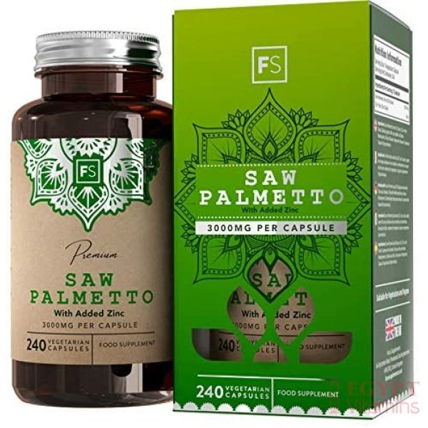 FS Saw Palmetto Capsules High Strength 3000mg with Added Zinc 15mg | Saw Palmetto Extract (20:1) | 240 Vegan Capsules – 8 Month Supply | Gluten Freeمستخلص بالميتو المنشار 3000 مجم للكبسولة بنسبة إستخلاص 1 : 20 مع الزنك ، 240 كبسولة نباتية تكفى 8 أشهر - الصورة 8