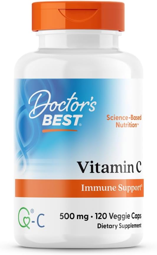 Doctor’s Best Vitamin C with Q-C 500mg – 120 Veggie Capsules