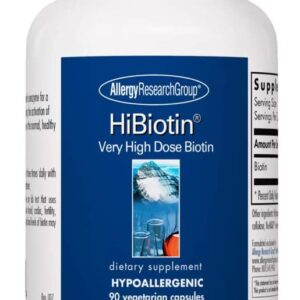 Allergy Research Group | HiBiotin 100 mg | 90 Veg Caps | High Dose Biotin 100mg