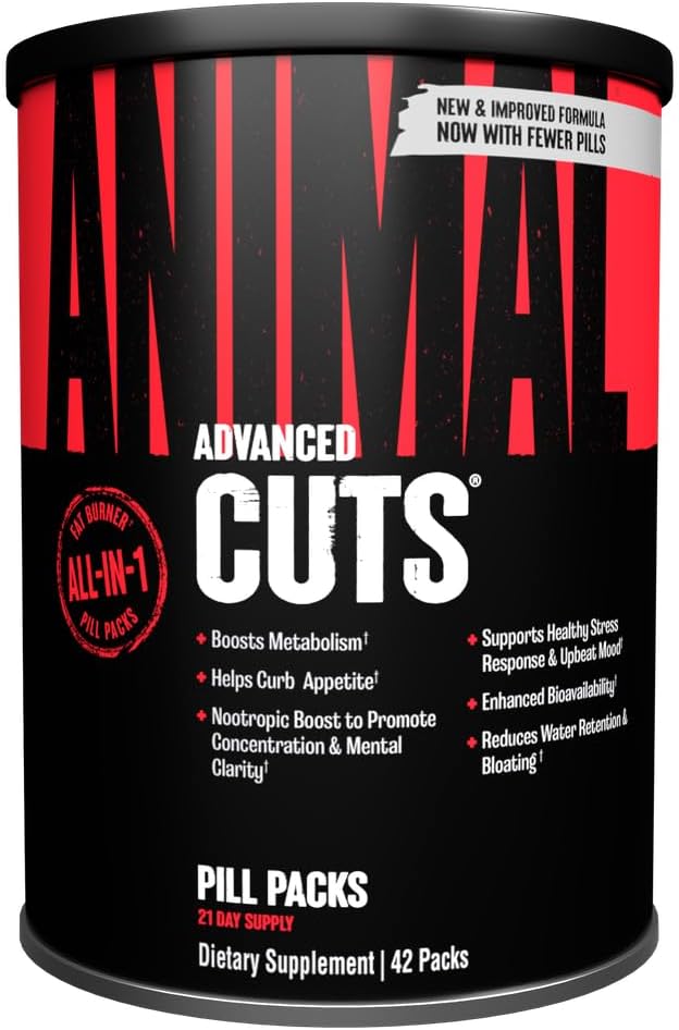 Animal Cuts | Professional-Grade Fat Burning Supplement, 17 Ingredients | 42 Count