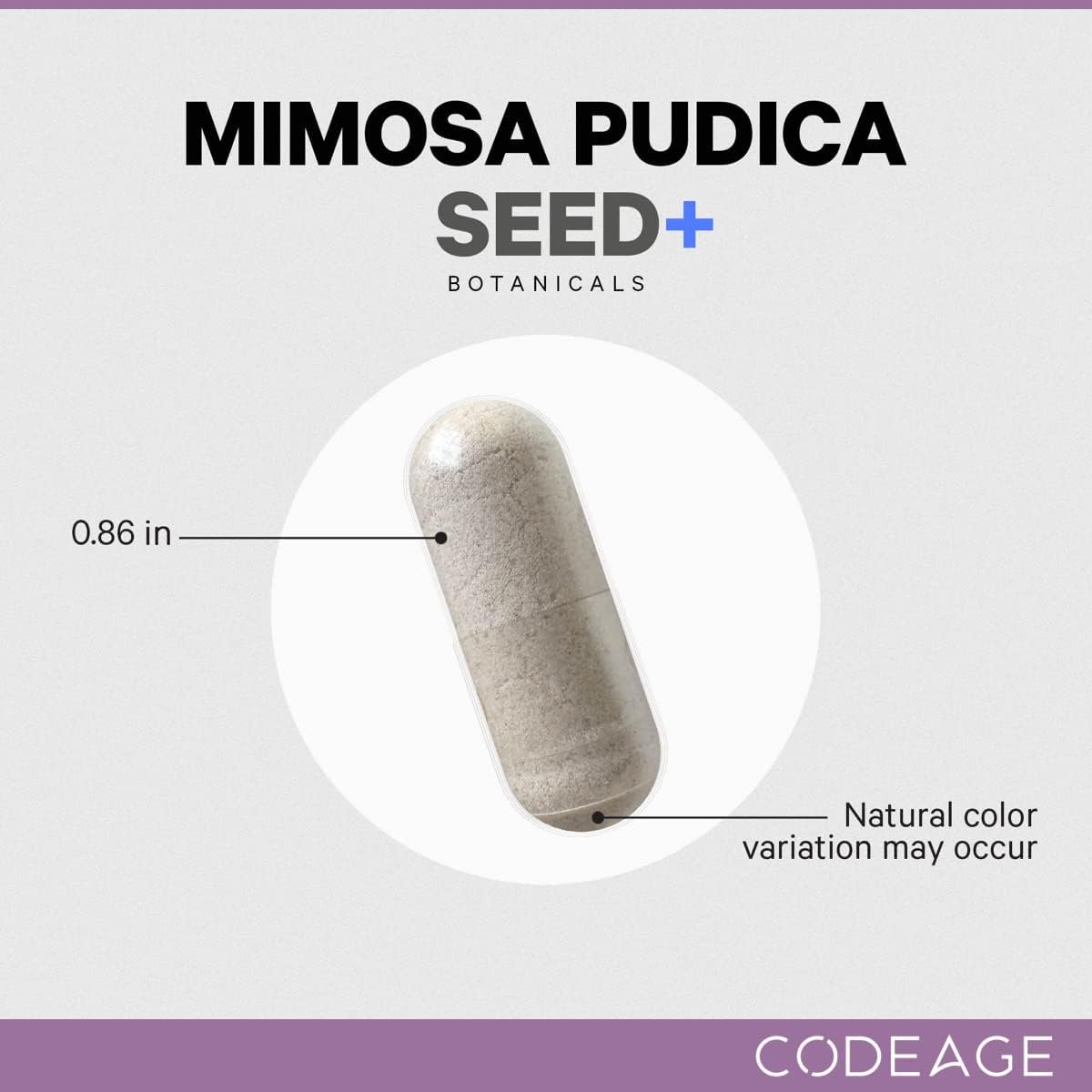 Codeage Organic Mimosa Pudica Seed Capsules – Mimosa Pudica Seeds Supplement – Black Walnut, Cloves, Vidanga, Neem, BioPerine – All in One – Sensitive Plant Pills – Non-GMO & Vegan – 120 Capsules - الصورة 5