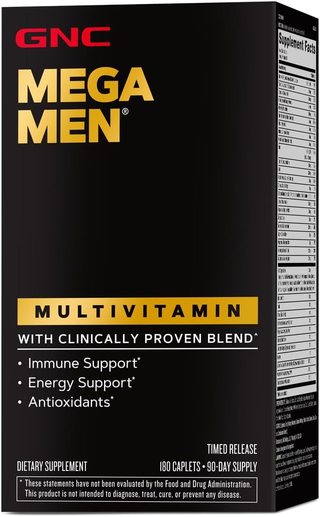 GNC Mega Men Multivitamin for Men 180 Count