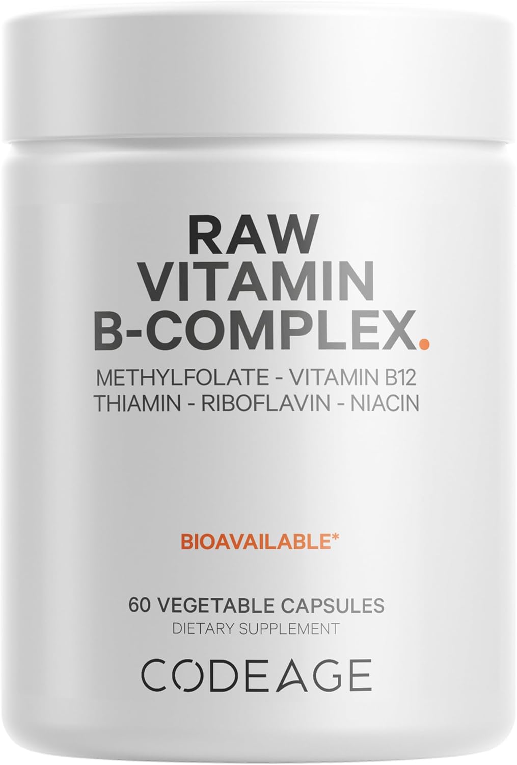 Codeage Raw , Vitamin B-Complex Supplement | 60 Capsules