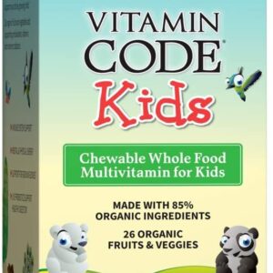 Garden of Life Vegetarian Multivitamin Supplement For Kids, Vitamin Code Kids Chewable Raw Whole Food Vitamin With Probiotics, 60 Chewable Bears جاردين أوف لايف فيتامين كود طعام خام كامل قابل للمضغ مع البروبيوتيك للأطفال 60 دببه قابلة للمضغ